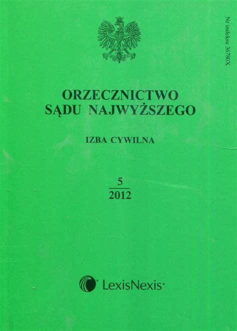 Orzecznictwo S Du Najwy Szego Izba Cywilna Ksi Ka Gandalf Pl