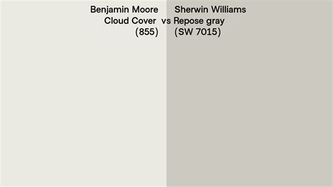 Benjamin Moore Cloud Cover Vs Sherwin Williams Repose Gray Sw