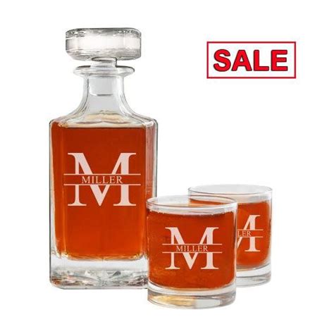 Personalized Whiskey Decanter Set Custom Engraved Decanter - Etsy ...