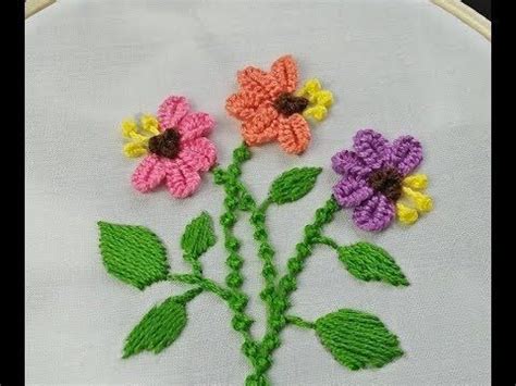 Hand Embroidery Buttonhole Bar Stitch Detached Buttonhole Stitch