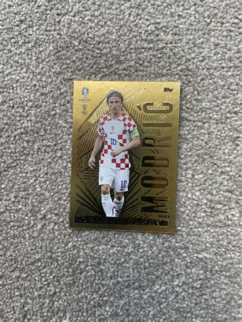 TOPPS MATCH ATTAX UEFA EURO 2024 Luka Modric Golden Glory Karte GG LE 3