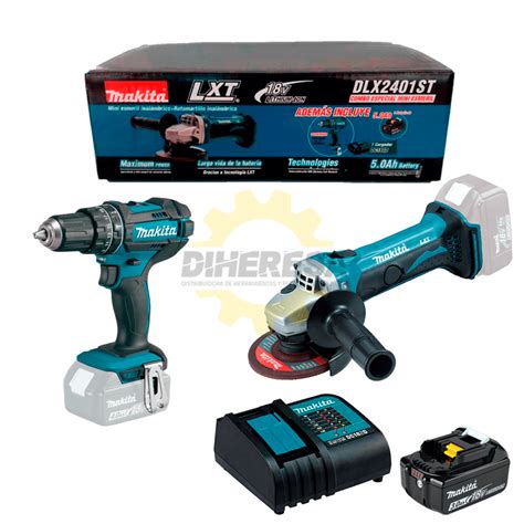 Combo Esmeriladora Y Taladro Inalambrico DLX2401ST Makita