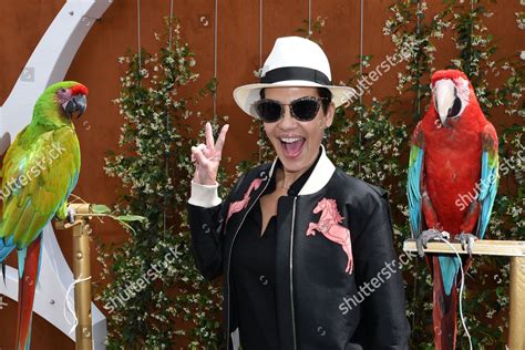 Cristina Cordula Posing Village During French Editorial Stock Photo