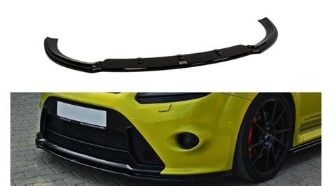 Front Splitter V 2 Ford Focus RS Mk2 Gloss Black Spoilering