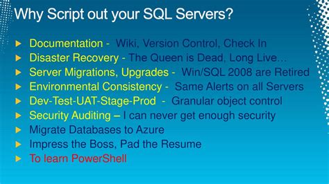 Sql Server Scripting Using Powershell Ppt Download