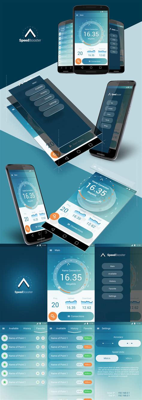 Mobile App for Android - Speed Booster on Behance