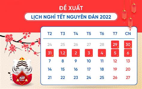 Lịch Nghỉ Lễ Tết Năm 2023 Mới Nhất Các Ngày Nghỉ Lễ Tết 2022