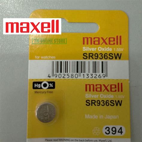 Original Maxell Sr Sw Silver Oxide Battery Made In Japan Shopee