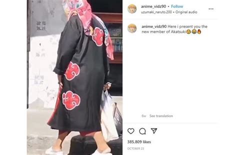 Melongo Lihat Emak Emak Ke Pasar Pakai Jubah Akatsuki Netizen OTW