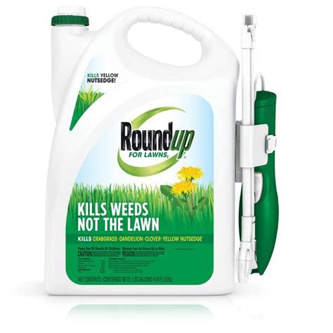 Roundup 1 33 Gal Ready To Use Weed And Crabgrass Killer For Lawns