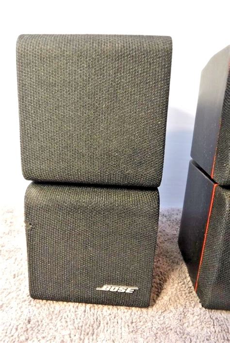 Bose Double Cube Redline Satellite Speakers Lifestyle Acoustimass Set