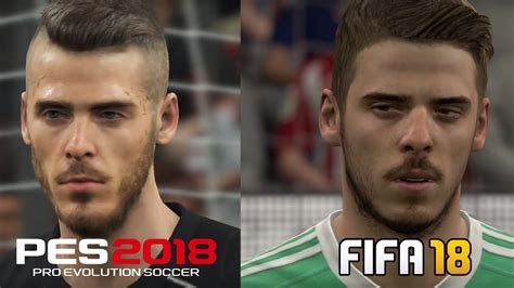 Fifa 18 Vs Pes 2018 Can You Spot The Difference 4k60fps Youtube