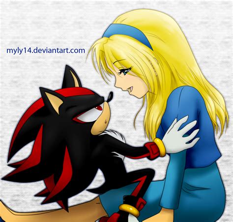 Shadow And Maria By Myly14 On Deviantart Shadow And Maria Shadow The Hedgehog Sonic Fan Art