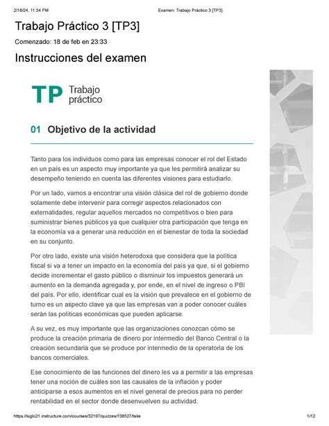 Examen Trabajo Pr Ctico Tp Solo Consignas Trabajo Pr Ctico