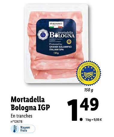 Promo Mortadella Bologna Igp Chez Lidl Icatalogue Fr