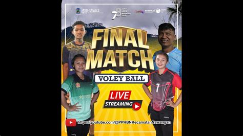 Final Bola Voli Dalam Rangka PPHBN Kecamatan Nawangan 2024 YouTube