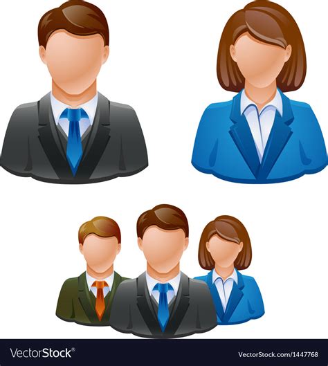 Business People Avatar People Icon Royalty Free Vector Image