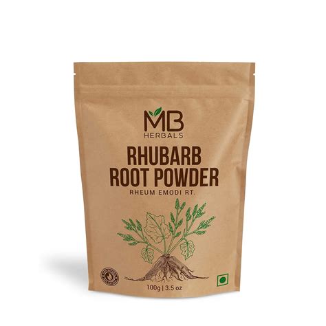 MB Herbals Rhubarb Root Powder 100 g Chinni PowderRheum emodi root