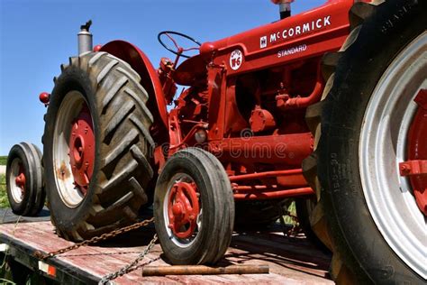 Mccormick IH Tractor Super W-6 on a Trailer Editorial Stock Image ...