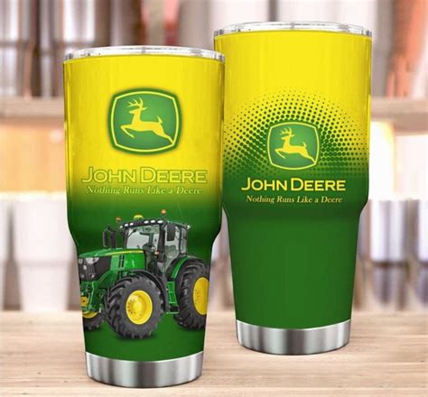 John Deere Tractor Tumbler Oz Oz Stainless Steel Etsy