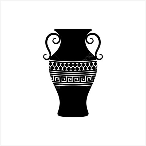 Flower Vase Silhouette PNG Free Vase Icon Flower Abstract Black Clip