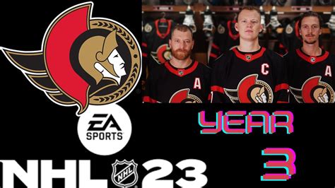 Nhl Franchise Mode Ottawa Senators Year Start Youtube