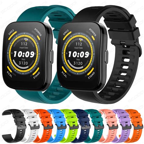 Dây Đeo Silicon Mềm 22mm Cho Đồng Hồ Thông Minh huami amazfit bip 5