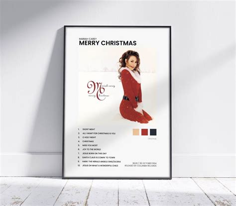 Merry Christmas Mariah Carey Album Cover Poster, Music Album Cover sold ...