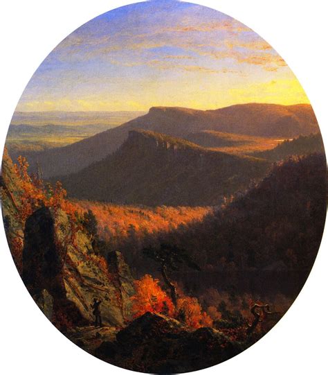 Sanford Robinson Gifford: Sunset in the Shawangunk Mountains (1854 ...