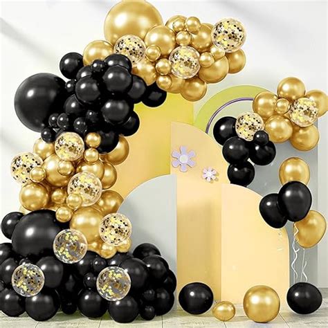 I Tested the Stunning Elegance of an Elegant Black and Gold Balloon ...