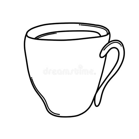 Coffee Cup Doodle Vector Icon Drawing Sketch Illustration Hand Drawn