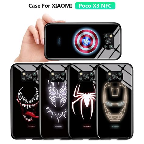 Luminous Glass Case Xiaomi Poco X3 Nfc X3 Pro Poco M3 F2 Pro 10t Pro