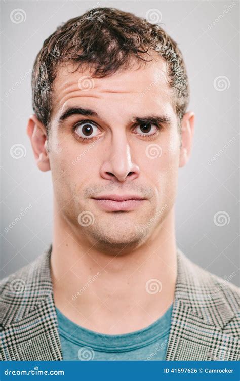 Raised Eyebrow Expression Portrait Stock Photo Image 41597626