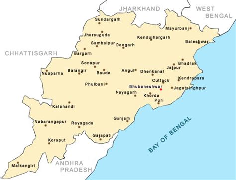 maps of orissa, orissa map, tourist maps of orissa, orissa city map ...