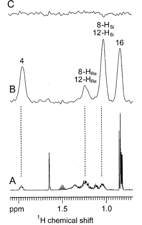 Part Of The H Nmr Spectrum A And H Nmr Spectrum B Of Phytol