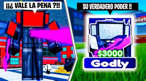 Upgraded Titan Cinemaman Showcase Nueva Godly Vale La Pena Roblox