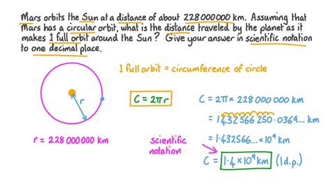 Question Video Finding The Distance Traveled Along A Circular Orbit