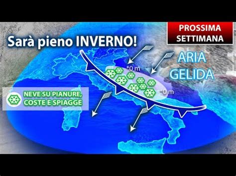 METEO TUTTO CONFERMATO IRRUZIONE ARTICA ALLE PORTE NEVICATE IN