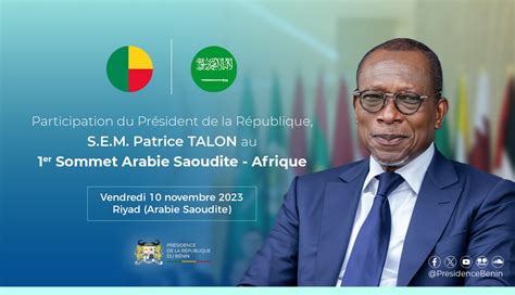 Sommet Arabie Saoudite Afrique à Riyad Patrice TALON accélère la