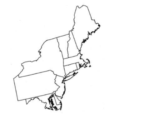 Fill In Blank Map Of Northeast 2022 Us Map Printable Blank