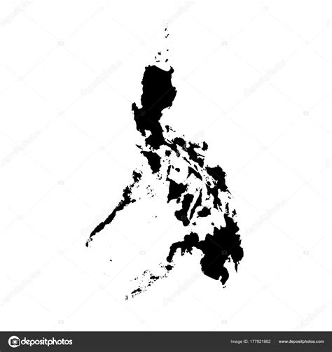 Black Philippine Map Vector 660 x 660 jpeg 37