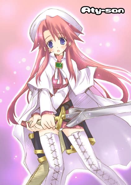 Safebooru 1girl O Aty Aty Summon Night Belt Blue Eyes Blush Boots