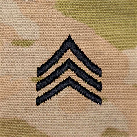 Army Sergeant Sgt E5 Rank Ocp Sew On Patch