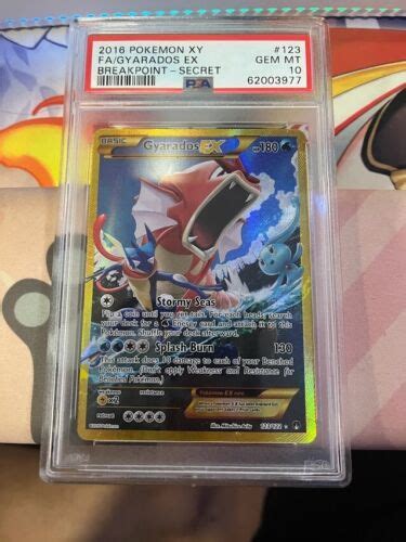 Psa Pok Mon Tcg Gyarados Ex Breakpoint Holo Secret Rare Ebay