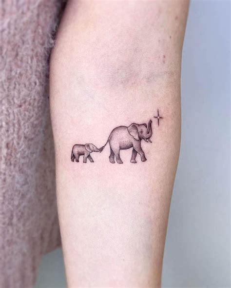 Cute Elephant Tattoos