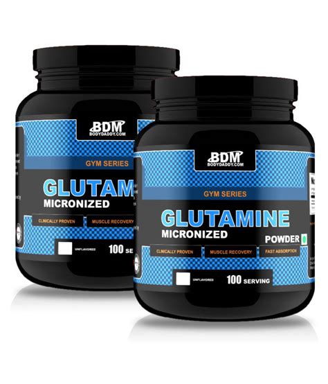 BodyDaddyMake Glutamine Micronized Powder 500gm Combo Of 2 1 No S