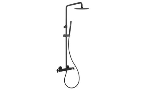 Colonne Douche Noir Mat Adagio Au Fil Du Bain