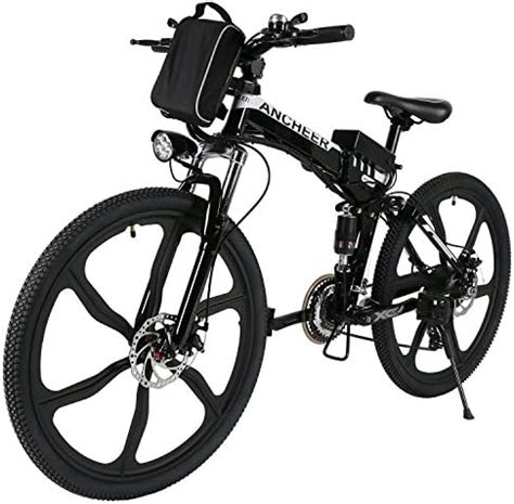 ANCHEER Folding Electric Mountain Bike with 26" Super Lightweight ...