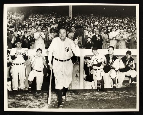 Lot Detail 1950s Babe Ruth New York Yankees 8 X 10 The Babe Bows