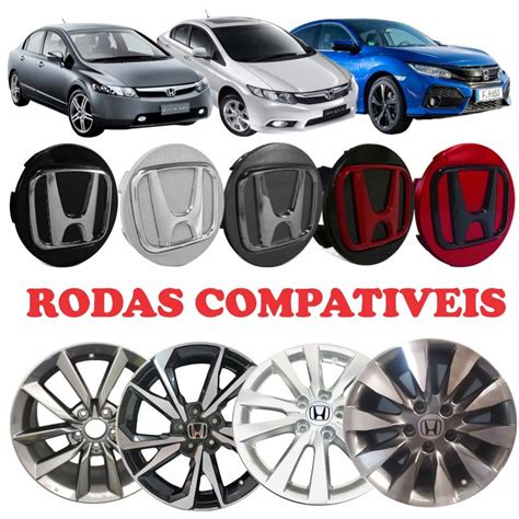 Calotinha Calota Centro Roda De Liga Medida Mm Honda Alto Relevo New